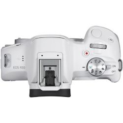 Canon EOS R50 Mirrorless Camera with 18-45mm Lens (White)