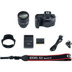 Canon EOS 5D Mark IV DSLR Camera with 24-70mm f/4L Lens