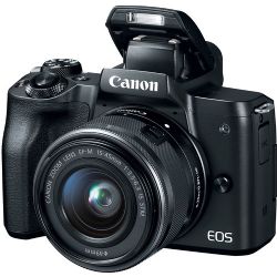 Canon EOS M50 Mirrorless Digital Camera with 15-45mm Lens (Black)