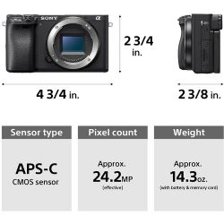 Sony Alpha a6400 Mirrorless Digital Camera (Body)