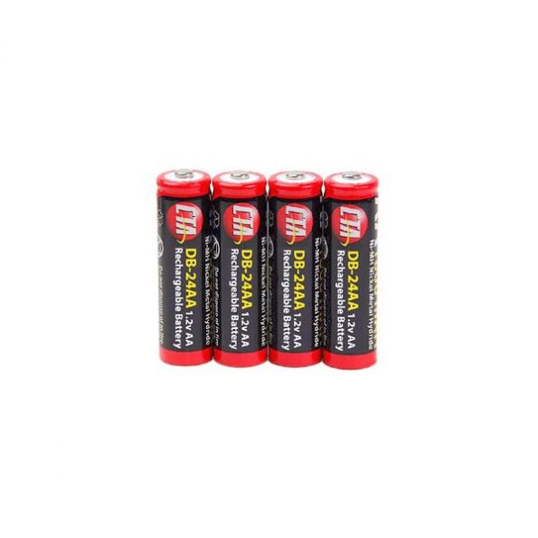 Lithium 4 AA Extended Rechargeable Batteries (2400Mah)
